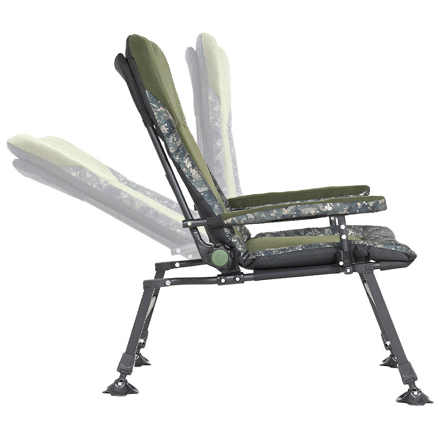 Large folding reclining сhair for Camping, Fishing, Garden & Outdoor CUZO Enzo Premium Touch