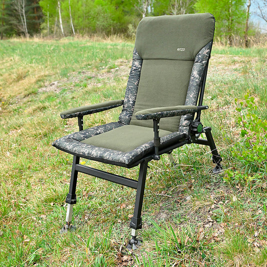 Large folding reclining сhair for Camping, Fishing, Garden & Outdoor CUZO Enzo Premium Touch