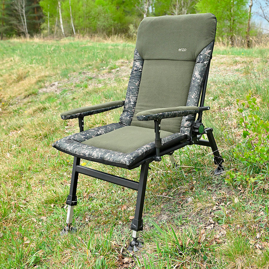 Large folding reclining сhair for Camping, Fishing, Garden & Outdoor CUZO Enzo Premium Touch