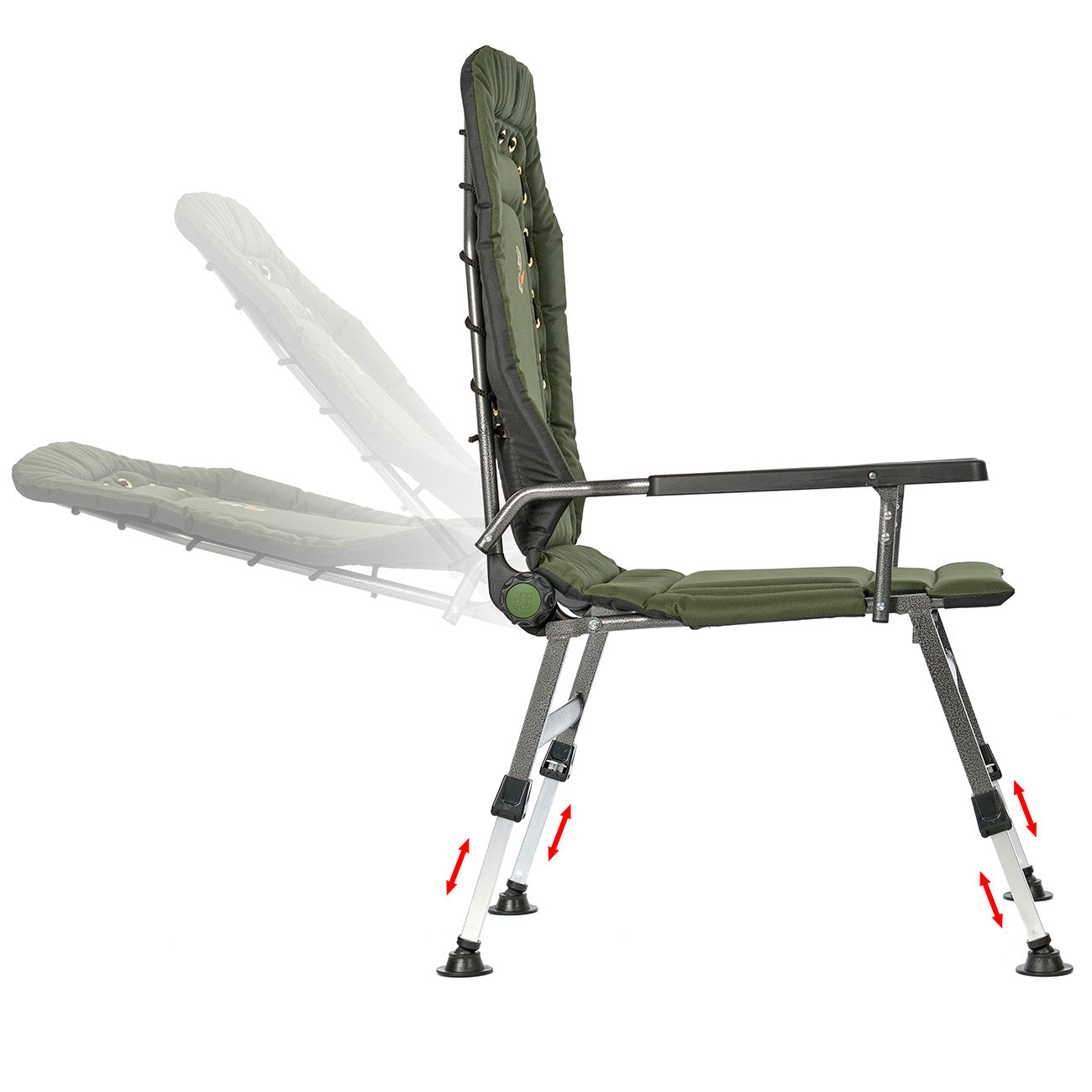 Large folding reclining сhair for Camping, Fishing, Garden & Outdoor CUZO FK2