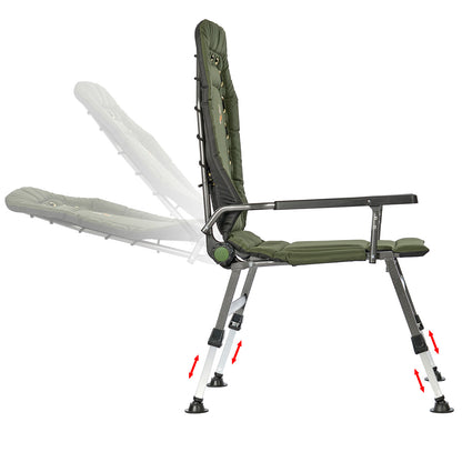 Large folding reclining сhair for Camping, Fishing, Garden & Outdoor CUZO FK2