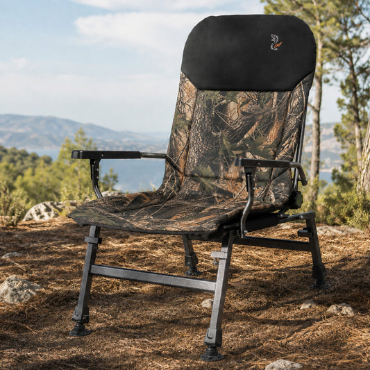 Grand fauteuil pliant inclinable pour camping, pêche, jardin et extérieur CUZO FK5 Charge Élevée