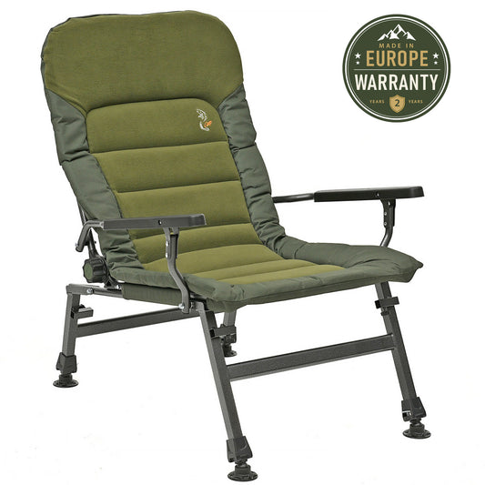 Large folding reclining chair for Camping, Fishing, Garden & Outdoor CUZO FK6 Premium Touch