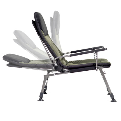 Large folding reclining сhair for Camping, Fishing, Garden & Outdoor CUZO FK5 Extra Load