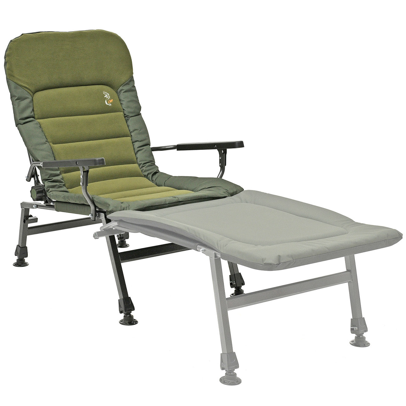 Large folding reclining chair for Camping, Fishing, Garden & Outdoor CUZO FK6 Premium Touch
