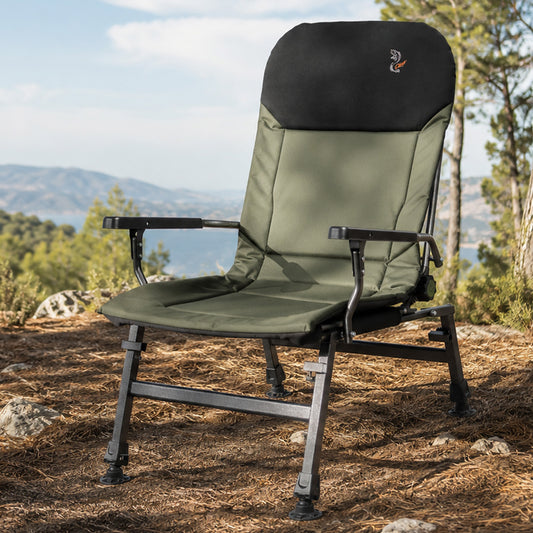 Large folding reclining сhair for Camping, Fishing, Garden & Outdoor CUZO FK5 Extra Load