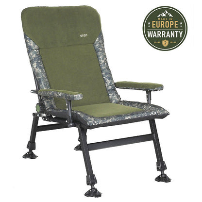 Large folding reclining сhair for Camping, Fishing, Garden & Outdoor CUZO Enzo Premium Touch